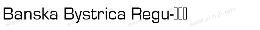 Banska Bystrica Regu字体转换